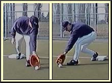 firstbase ball in dirt